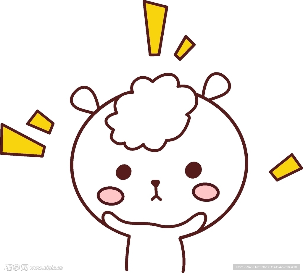 小清新动物可爱小羊