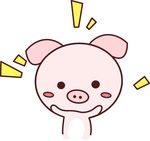 小清新小猪动物卡通