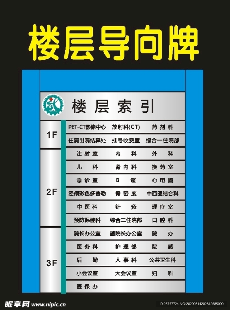 楼层索引牌挂视牌