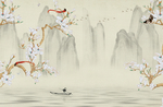 新中式背景墙