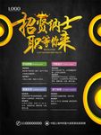 黑色招聘海报设计