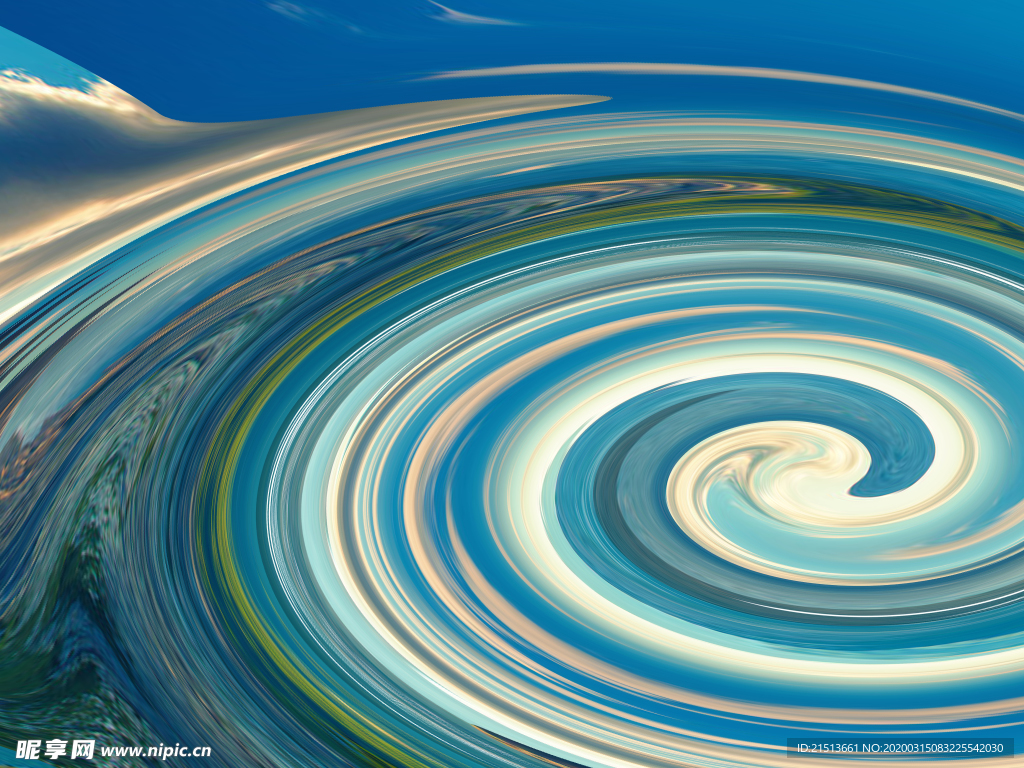 抽象大海漩涡背景图