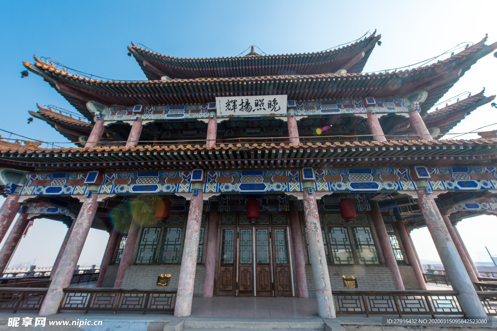 河北蔚县古城鼓楼