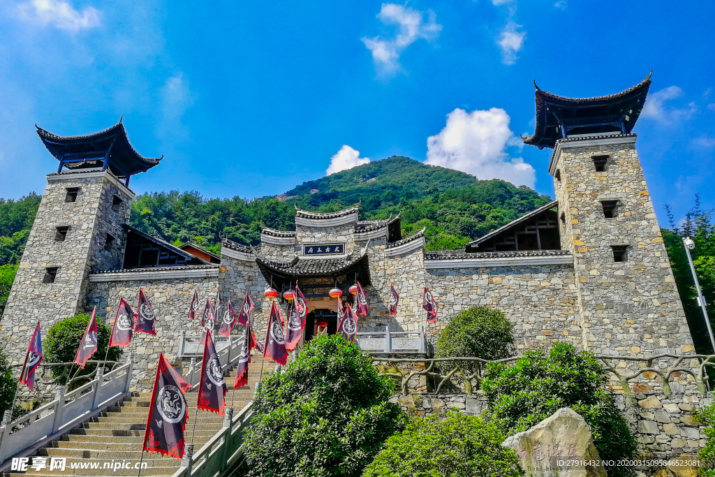 湖北黄陂清凉寨5A景区风光