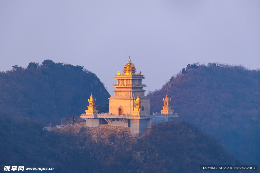 湖北随州大洪山古地标建筑金顶