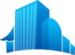 蓝色建筑LOGO