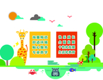 雕刻墙 异形造型 幼儿园 背景
