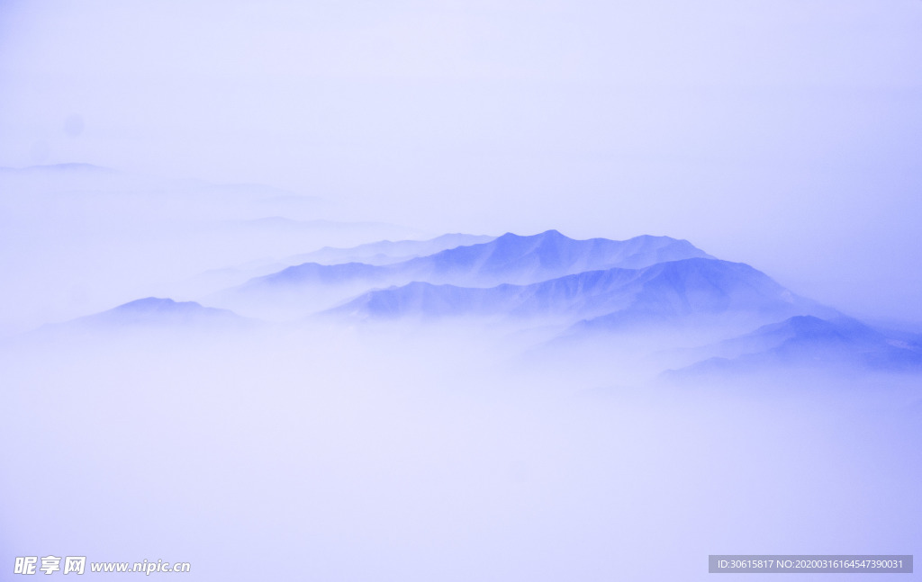 水墨山