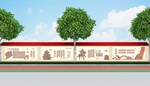 校园浮雕