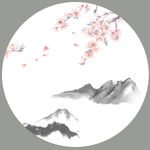 水墨花鸟