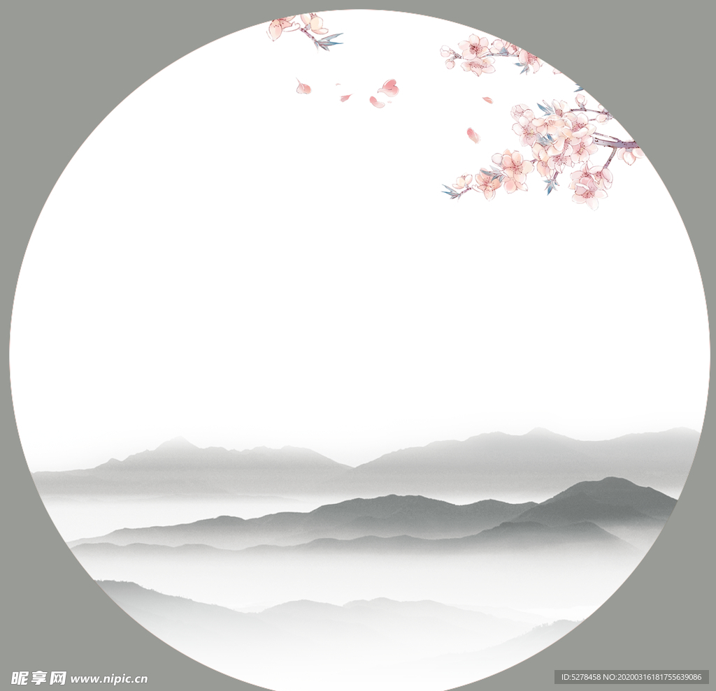 水墨花鸟《中国风系列4》
