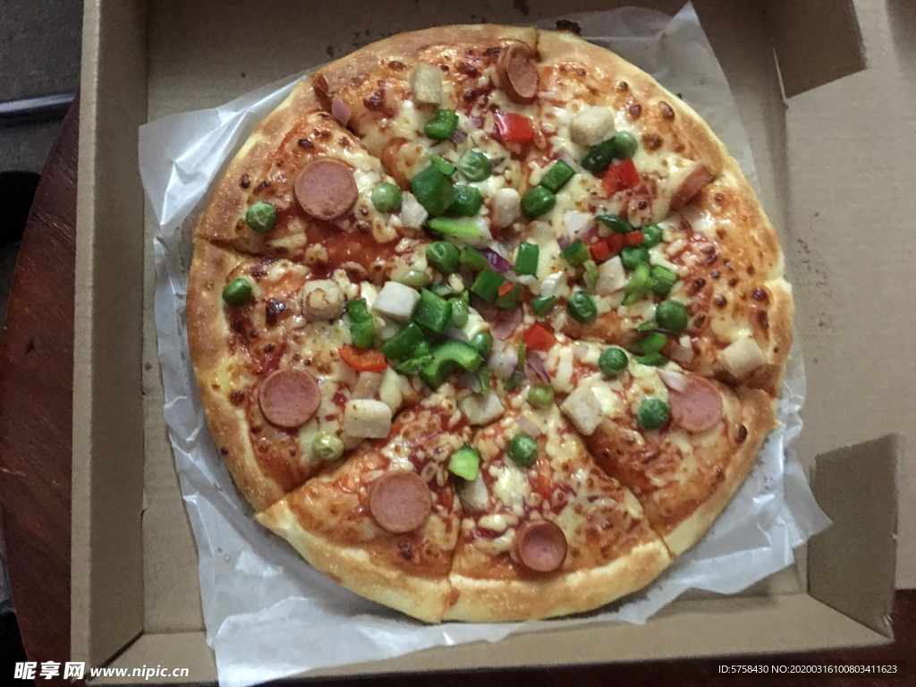 奥尔良烤肉披萨图片素材-编号32246746-图行天下