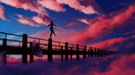 彩色人物动漫插画背景