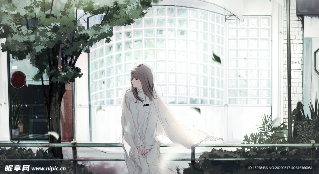 彩色人物动漫插画背景