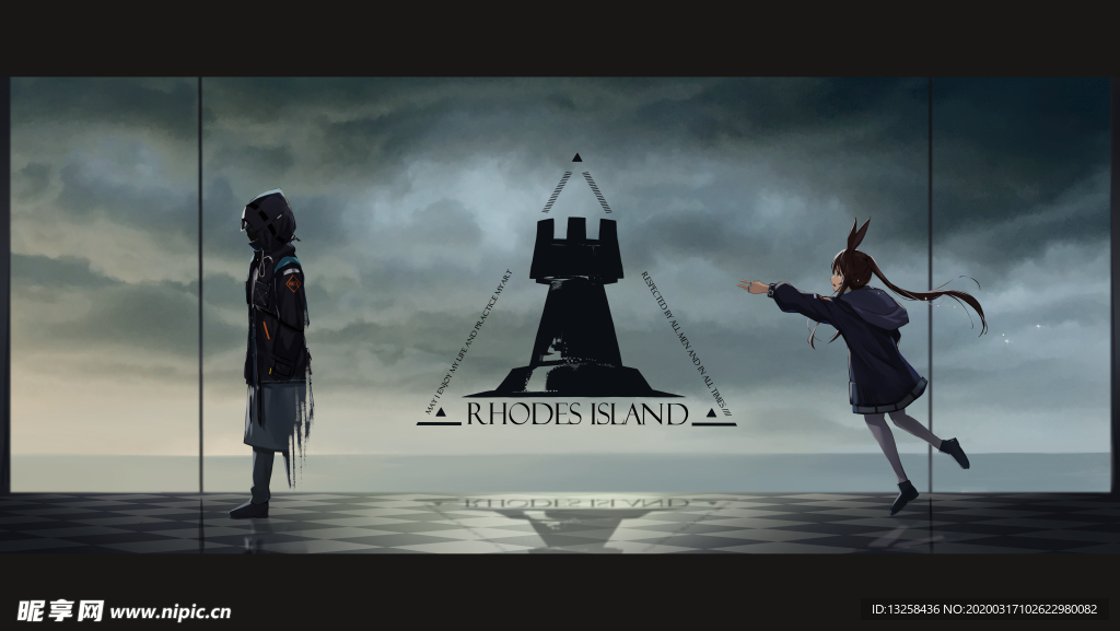 彩色人物动漫插画背景