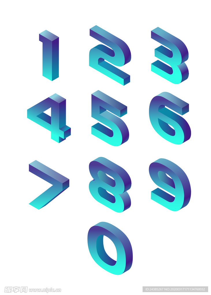 立体数字