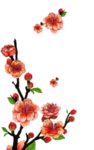 水墨传统国风花朵
