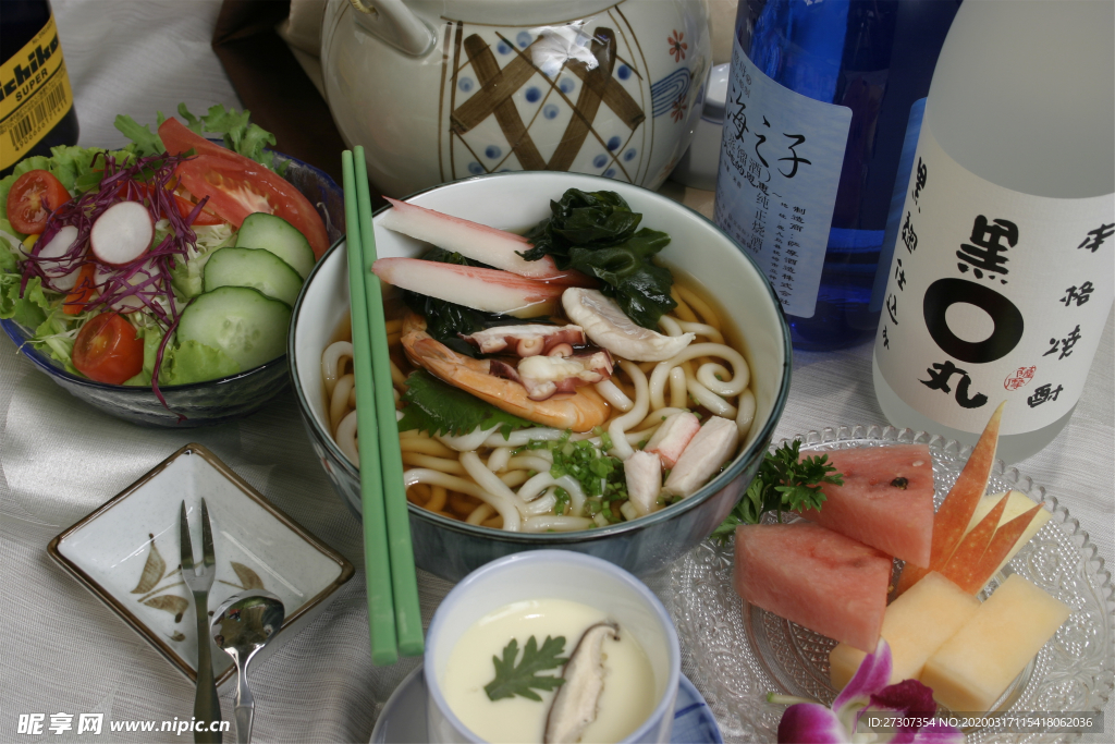 鲜乌冬面定食