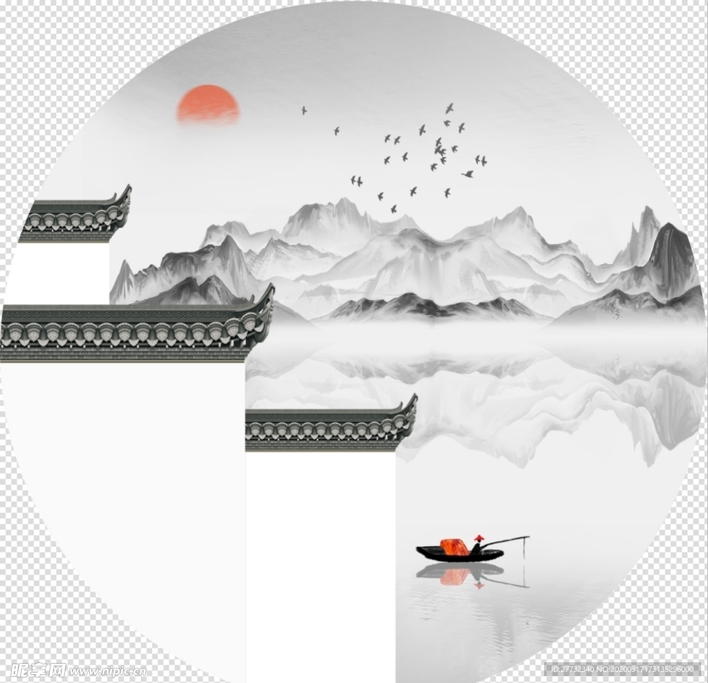徽派山水建筑