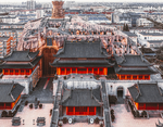 航拍东林寺