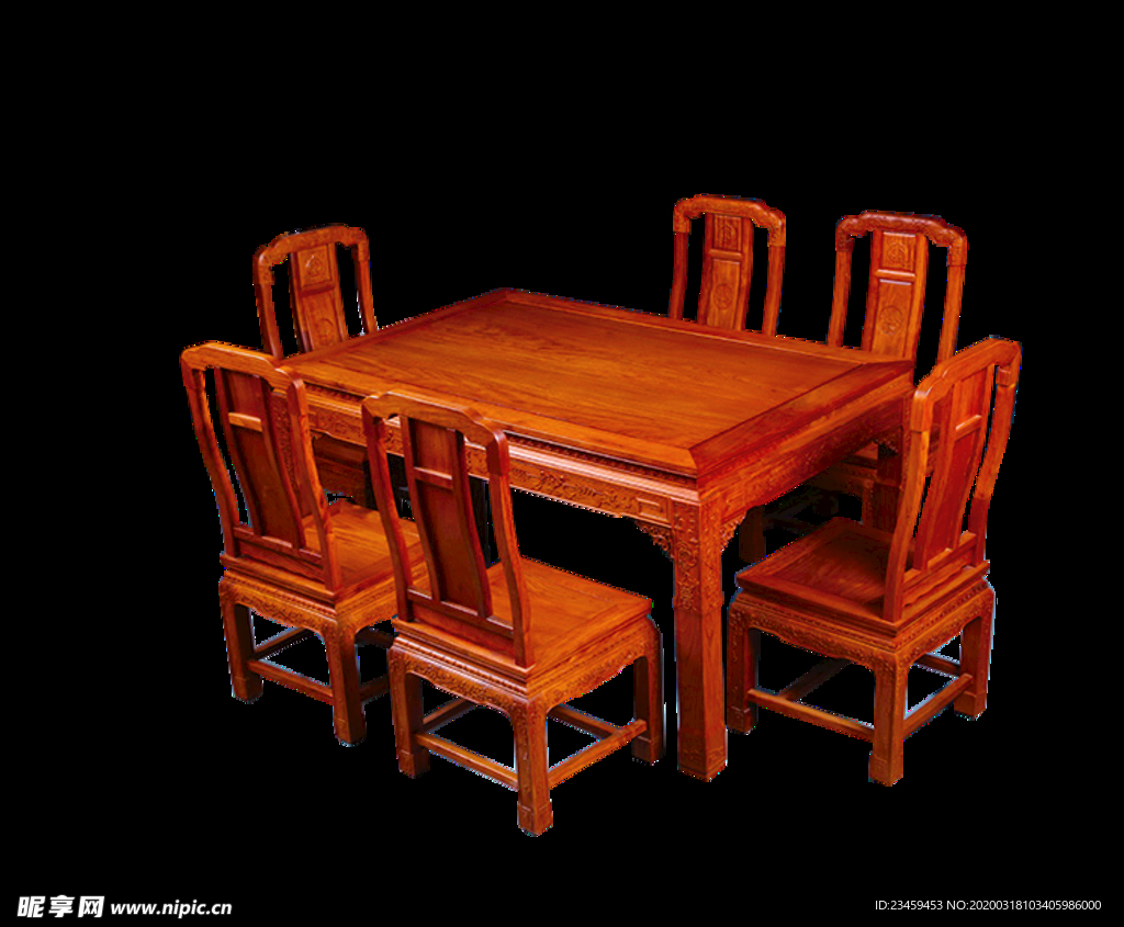 餐桌 红木餐桌 餐桌抠图 家具