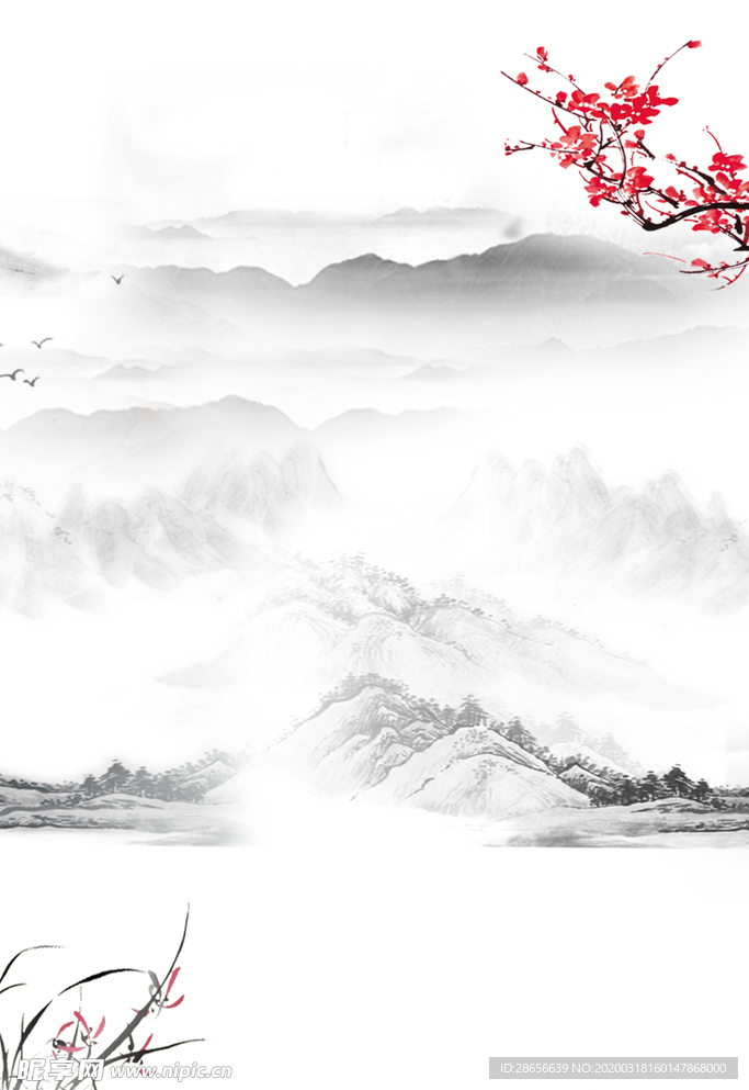 中国风底板