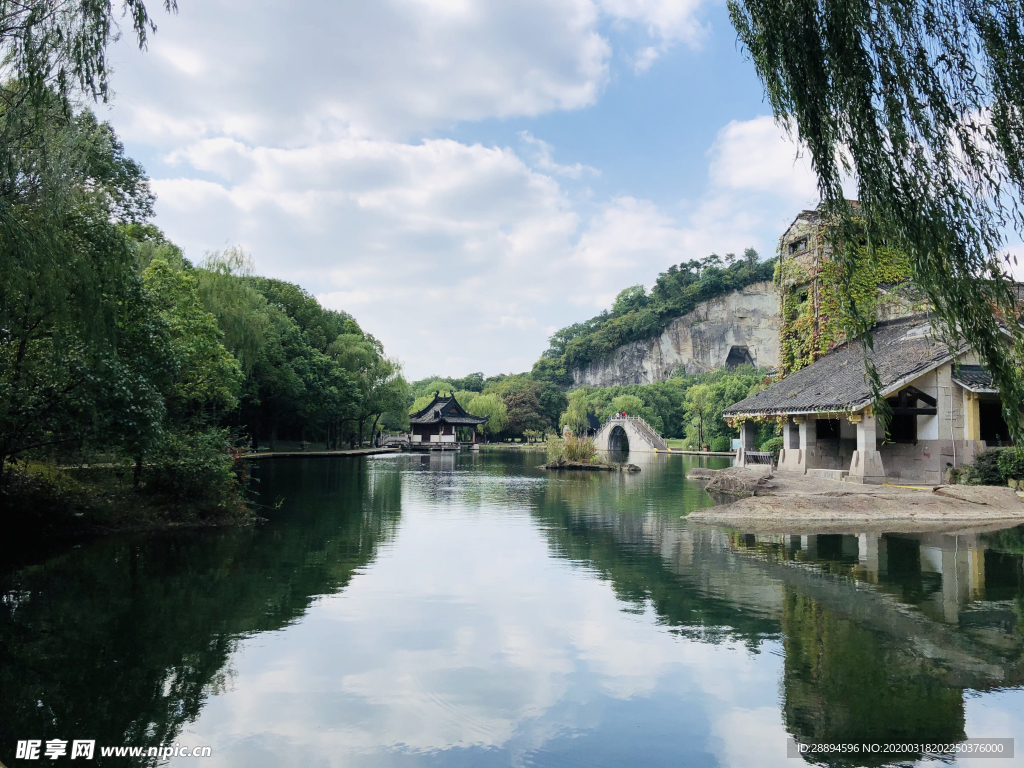 风景 湖 蓝天