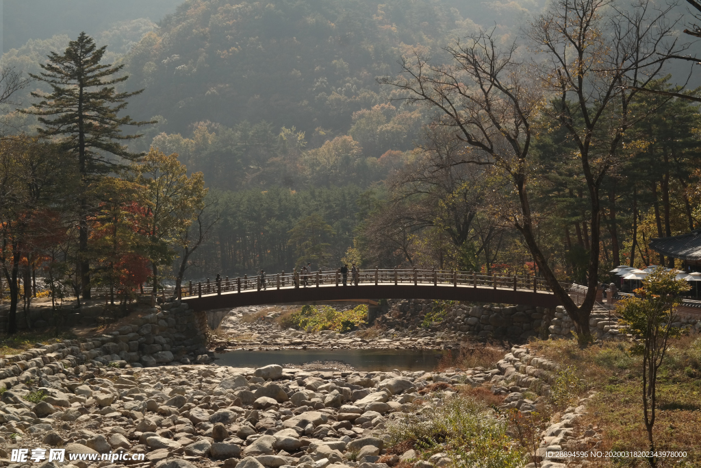 桥 山 大自然 传统 建设 景