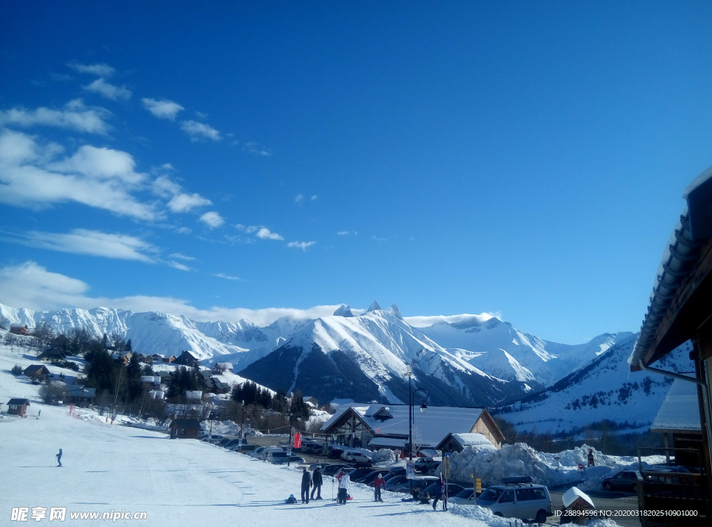 滑雪 冬天 阿尔卑斯山 冷 山
