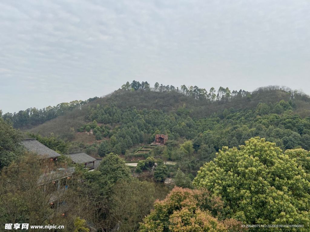 山庄 季节 市郊 郊区 俯瞰