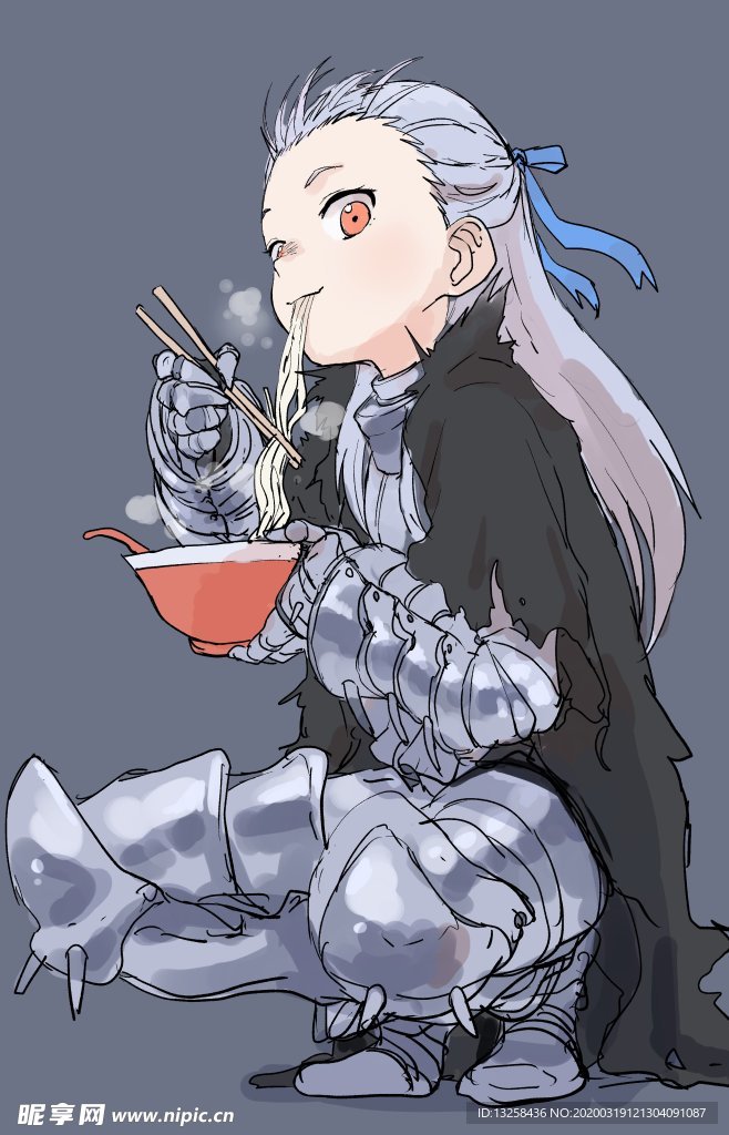 彩色动漫人物插画背景
