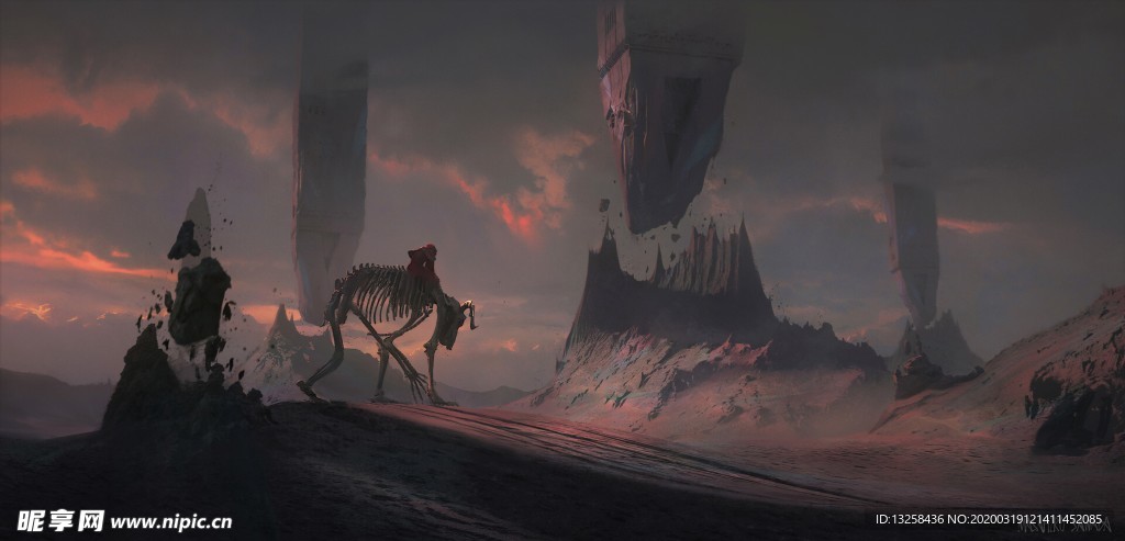 彩色动漫人物插画背景