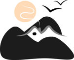水墨练习插画标志图标日式和风