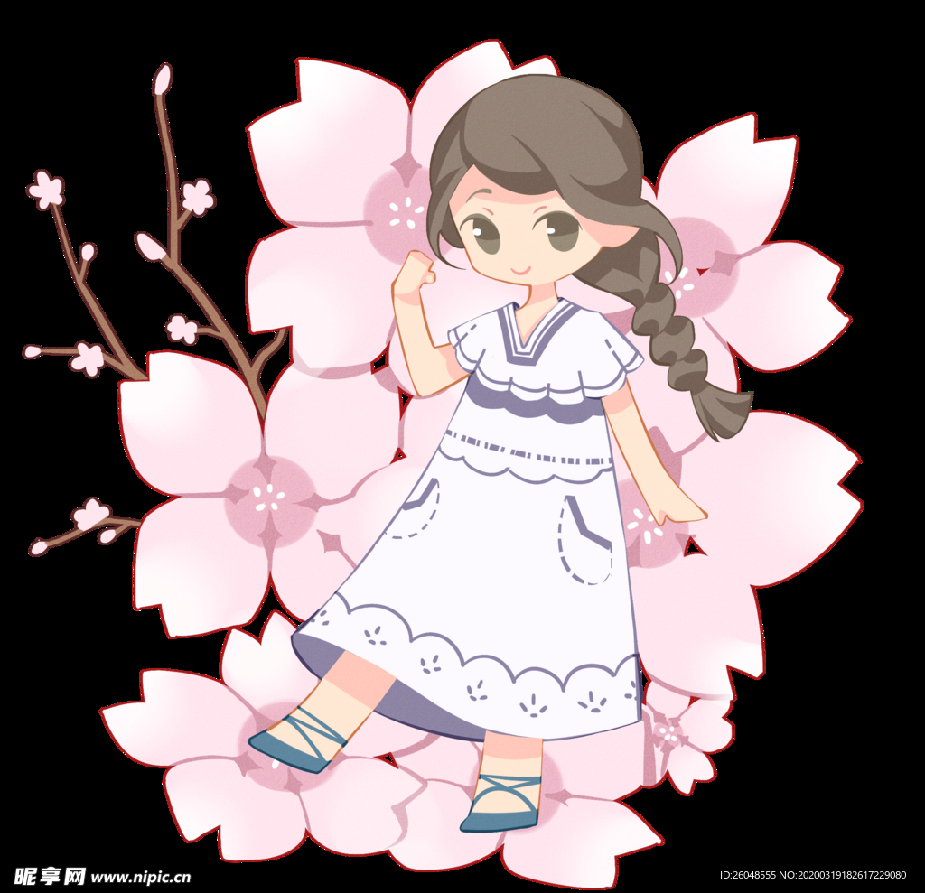 春分可爱女孩