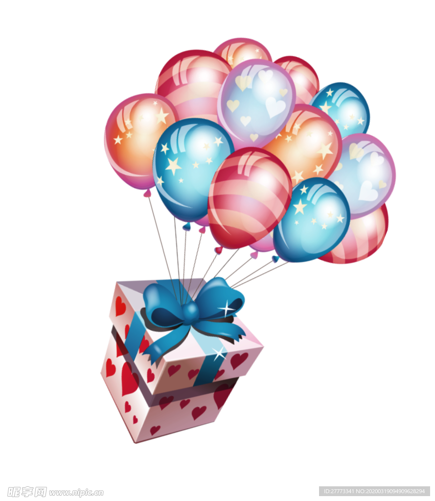 礼盒 气球