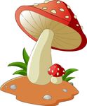 卡通 可爱 红色蘑菇
