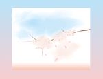 梅花樱花插画