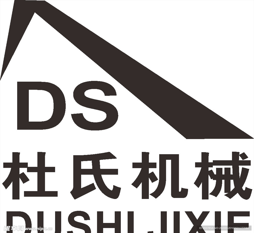 杜氏机械 建筑 LOGO 标志