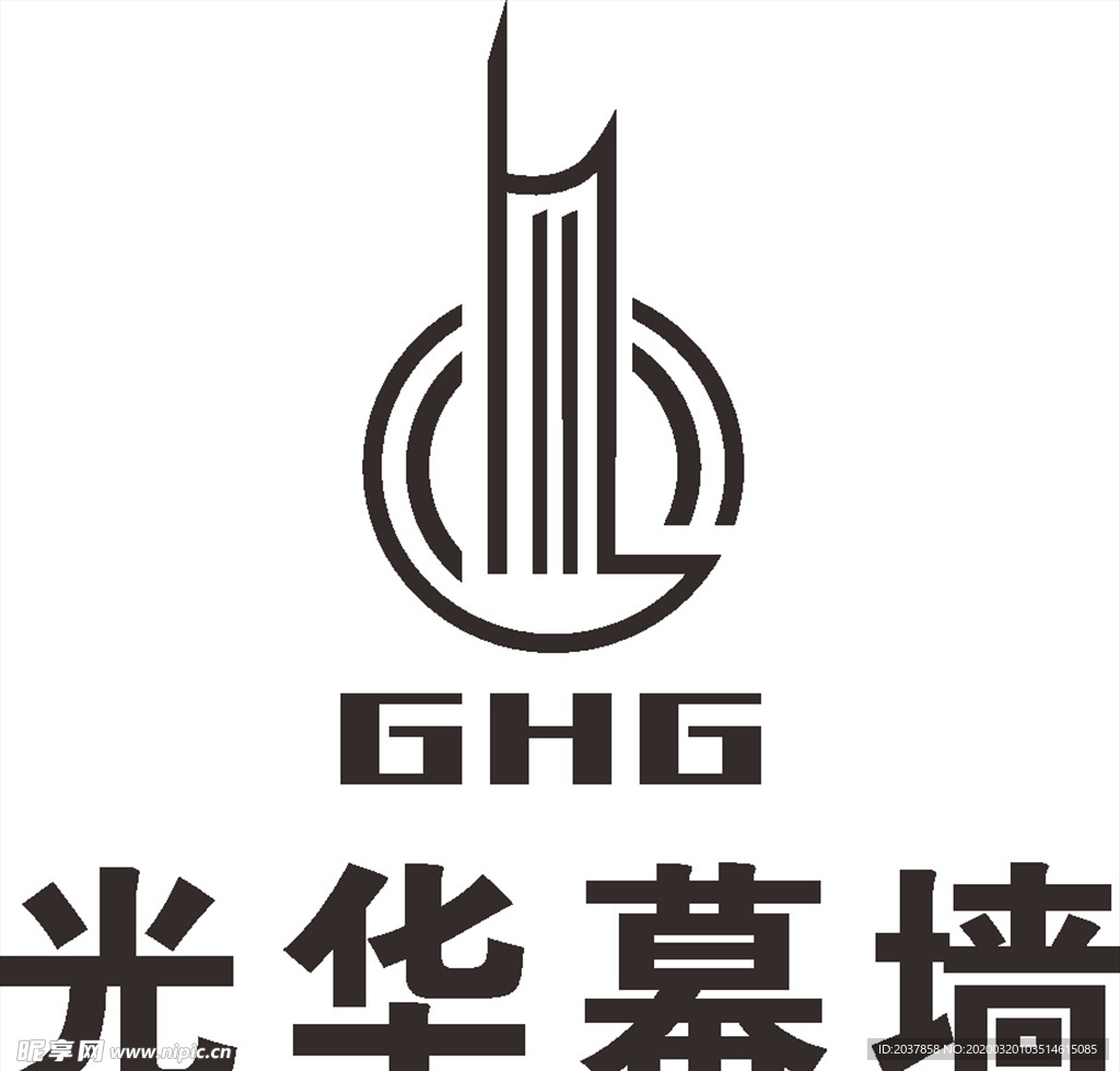 光华幕墙 建筑 LOGO 标志