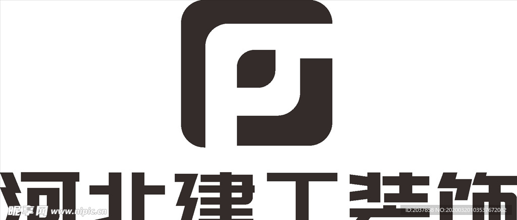 河北建工装饰 建筑 LOGO