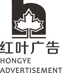 红叶广告 建筑 LOGO 标志