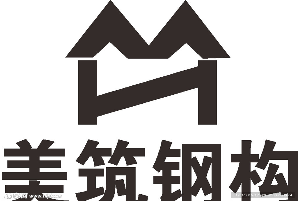 美筑钢构 LOGO 建筑 建设