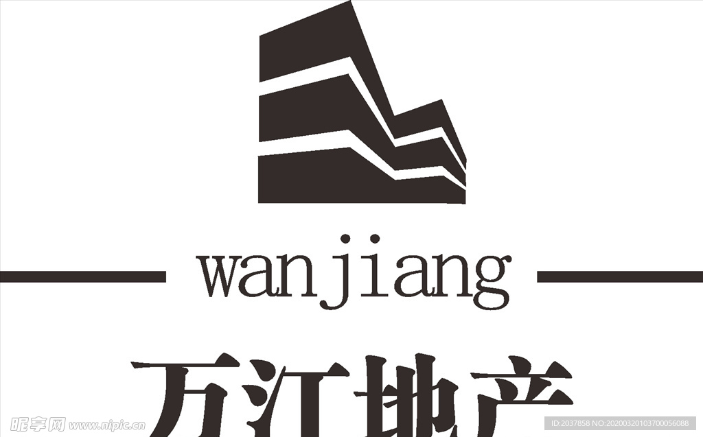 万江地产 LOGO 建筑 建设
