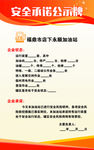 安全承诺公示牌