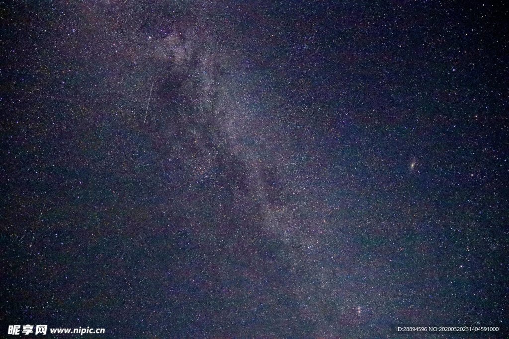 英仙座流星雨 繁星点点的天空