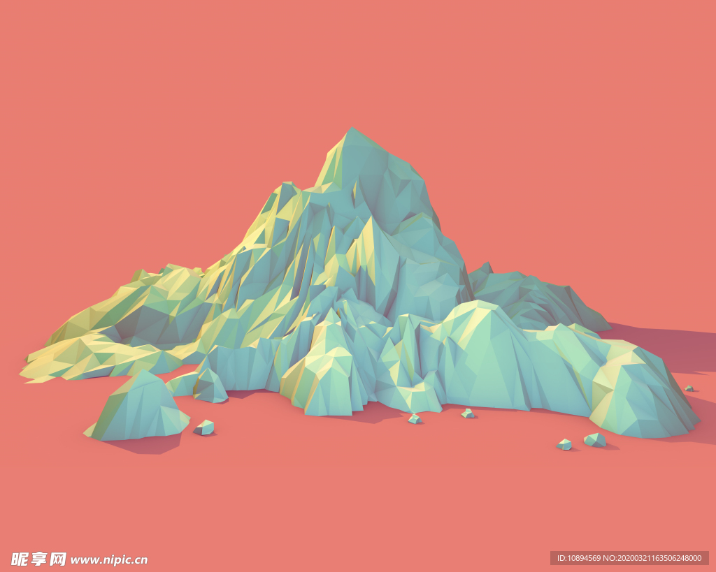 扁平化山
