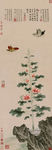 传统中国画蝴蝶葵花