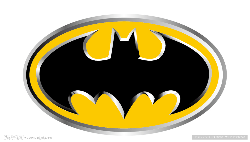 蝙蝠侠Batman立体LOGO