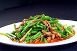家常蒜苔肉丝