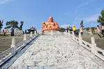 中国五大佛山雪窦寺弥勒佛铜像